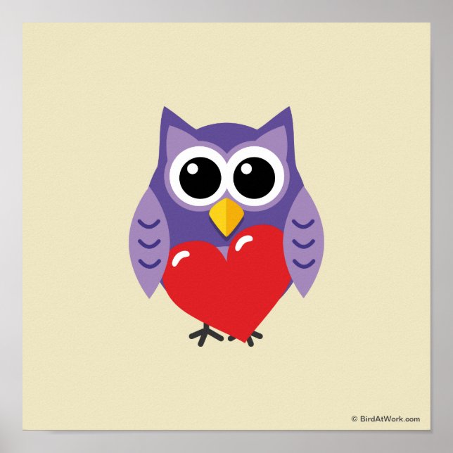 En Owly Kärlek Poster (Framsidan)
