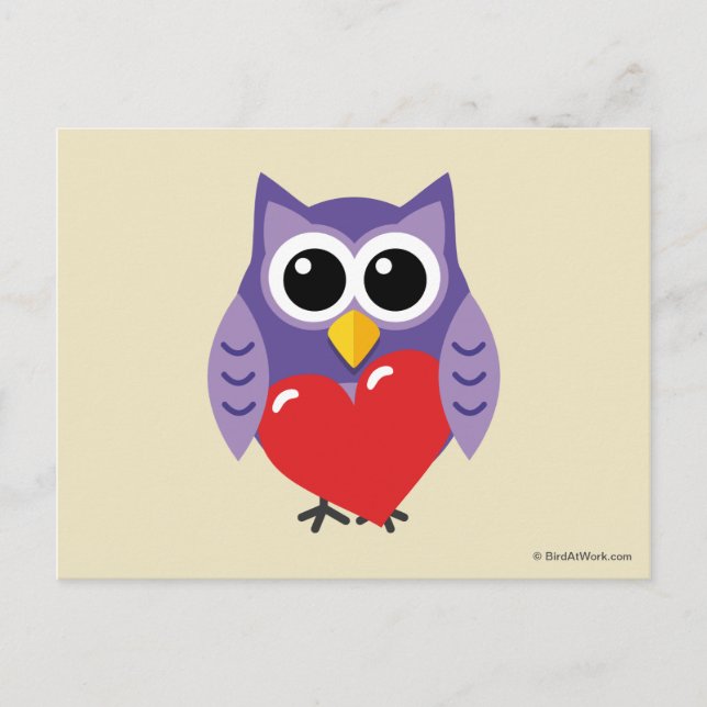 En Owly Kärlek Vykort (Framsida)