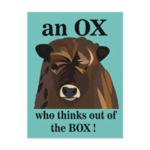 En Ox som tänker ut ur lådan