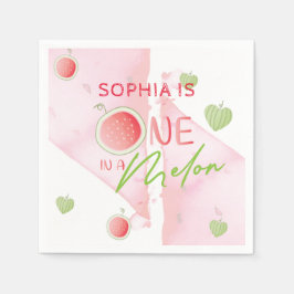 En på en Melon Birthday-Personlig Pappersservett