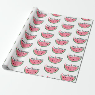 En på en Melon Watermelon Birthday Wrapping Papper Presentpapper