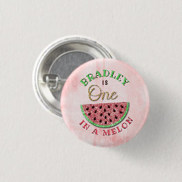 En på Melon 1:a födelsedagen Knapp