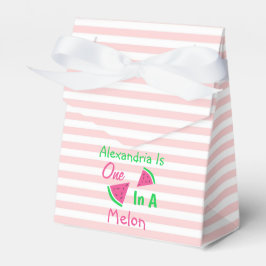 En på Melon 1:a födelsedagen Presentaskar