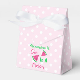 En på Melon 1:a födelsedagen Presentaskar