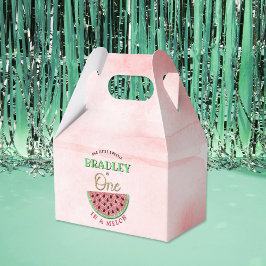 En på Melon 1:a födelsedagen Presentaskar