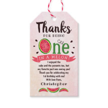 En på Melon 1:a födelsedagen Tack