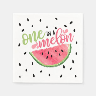 En på Melon Birthday Napkin Pappersservett
