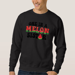 En på Melon Sister Första födelsedag Watermelon Cu Lång Ärmad Tröja