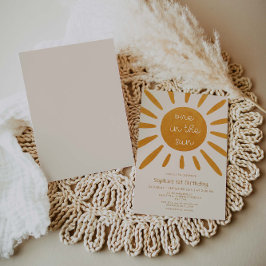 En på Sol 1:a födelsedagen Inbjudningar