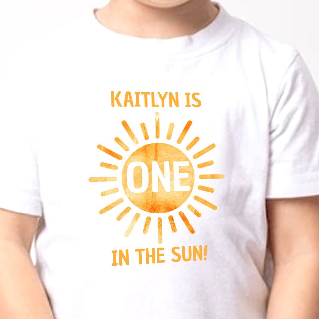 En på Sol 1:a födelsedagen T Shirt (Skapare uppladdad)