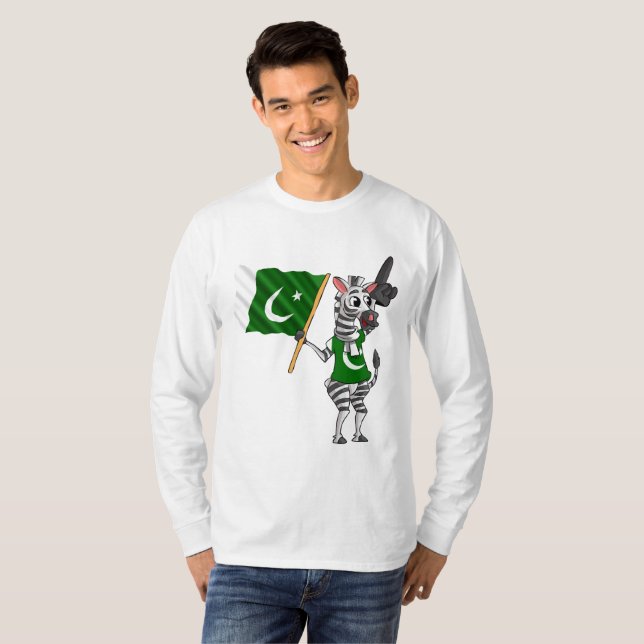 En pakistansk zebra t shirt (Hel framsida)