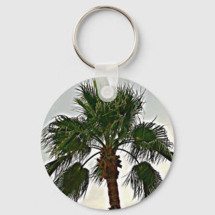 En palmträd Keychain Nyckelring