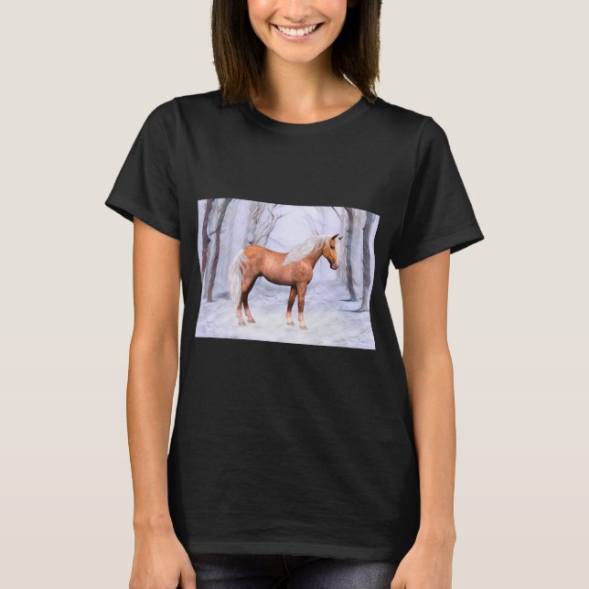 En Palomino-häst T Shirt (Framsida)