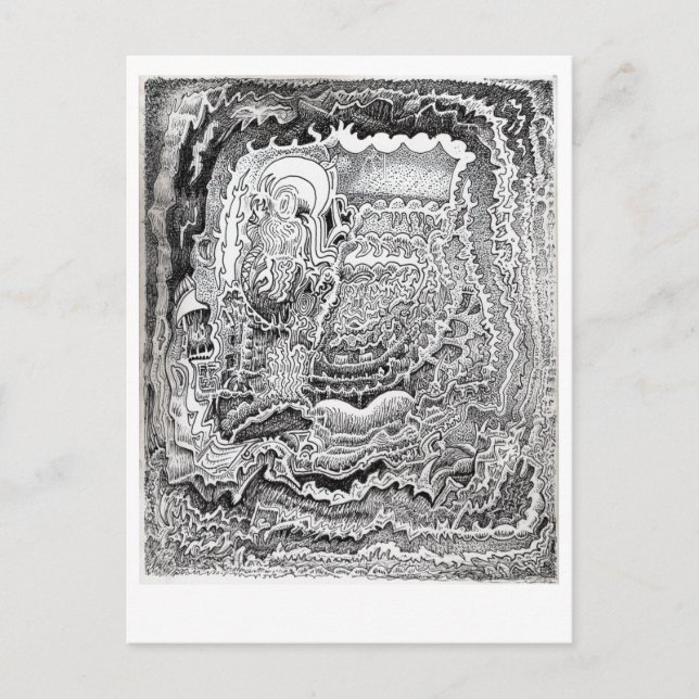 En påminnelse från det gamla hjärnvykortet vykort (Framsida)