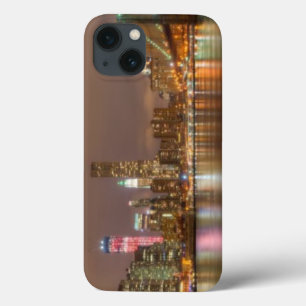 En panorama av den New York City horisonten