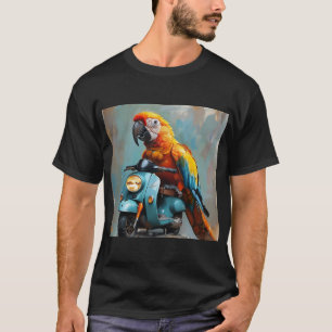 En papegoja på motorcykel Del II T Shirt