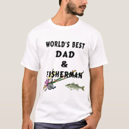 En pappa och ett fiske t-shirt