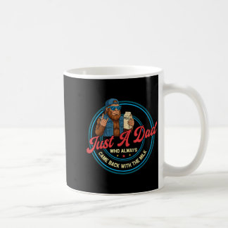 En pappa som kom tillbaka med mjölken bigfoot papp kaffemugg