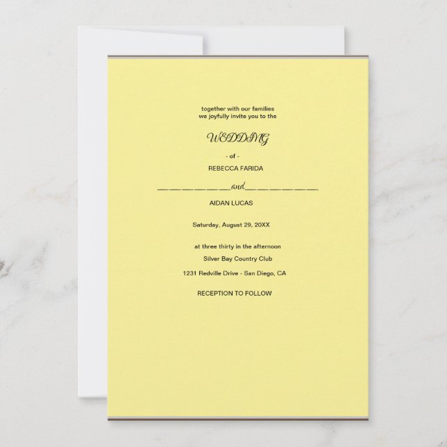 en papper blomkrans på en vit backgro inbjudningar (Framsida)