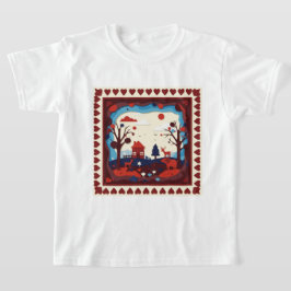 En pappersklipp-illustration t shirt