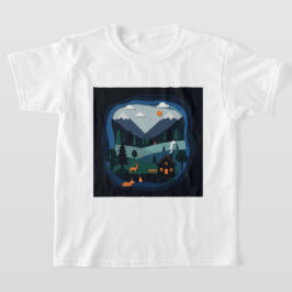 En pappersklippillustration t shirt