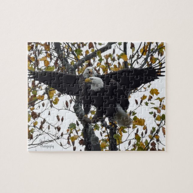 En par Örn under höglessäsong  Pussel (Horisontell)