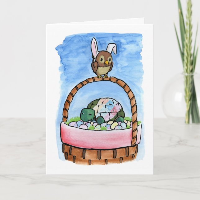 En para av basketfodral helgkort (Framsida)