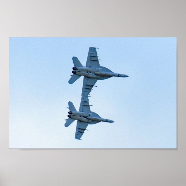 En para av F-18 Superhornets Poster (Framsidan)