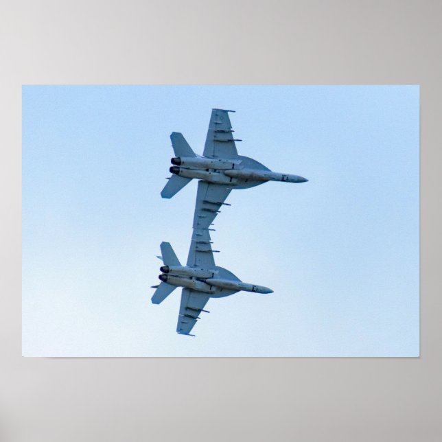En para av F-18 Superhornets Poster (Framsidan)
