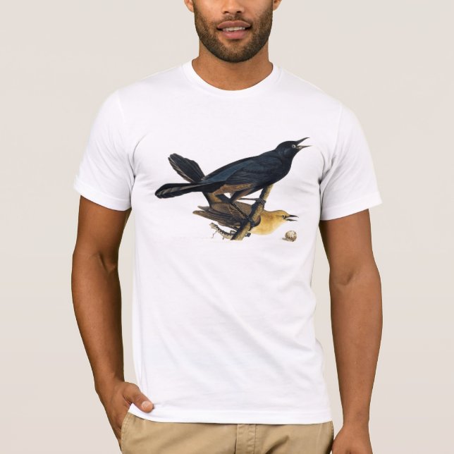 En para av Fartyg-Tailed Grackles T Shirt (Framsida)
