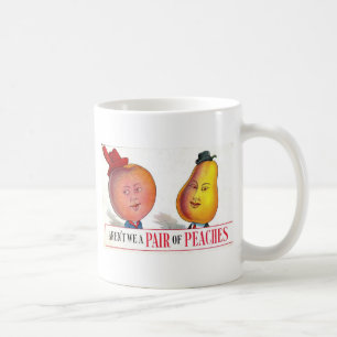 En para av persikor? kaffemugg