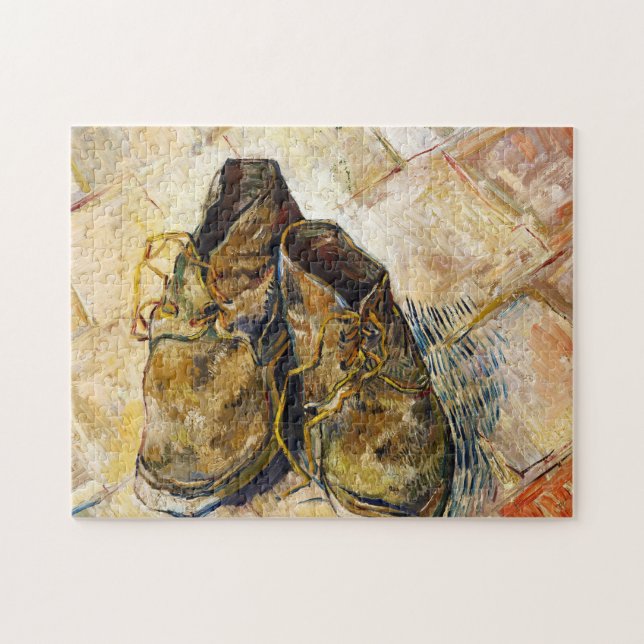 En para av Shoes Vincent Van Gogh konstmålning Pussel (Horisontell)