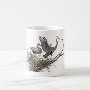 En para av underbara blåttHerons Kaffemugg