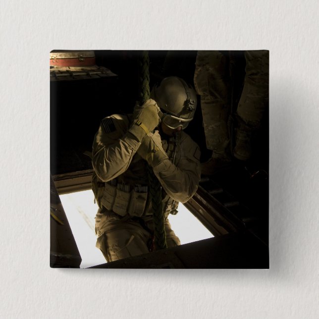 En pararescueman från amerikanska Luft Force börja Knapp (Framsida)