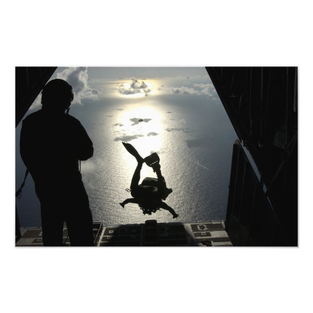 En pararescueman från Luft Force Fototryck (Framsidan)