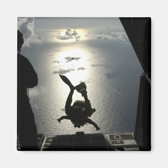 En pararescueman från Luft Force Magnet (Framsidan)