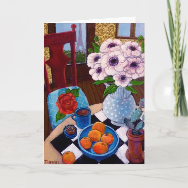 En Paris tablå Kort (Framsida)