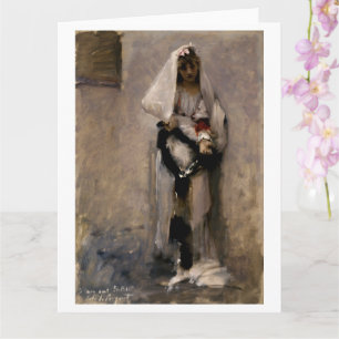 En paristisk tigerflicka, John Sargent 1880 Kort