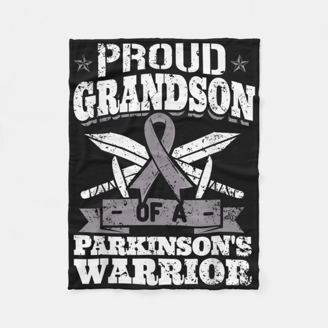 En Parkinsons Warrior Pd Awarenes Fleecefilt (Framsidan)