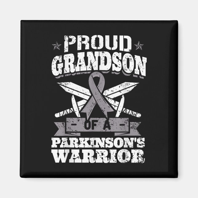 En Parkinsons Warrior Pd Awarenes Magnet (Framsidan)