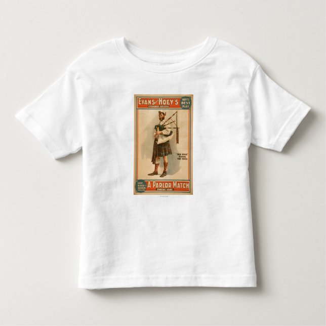 En parlor Match "Old Hoss" Scottish Bagpiper T Shirt (Framsida)