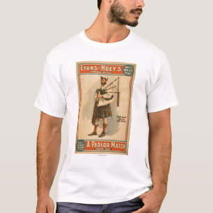 En parlor Match "Old Hoss" Scottish Bagpiper Tee Shirt