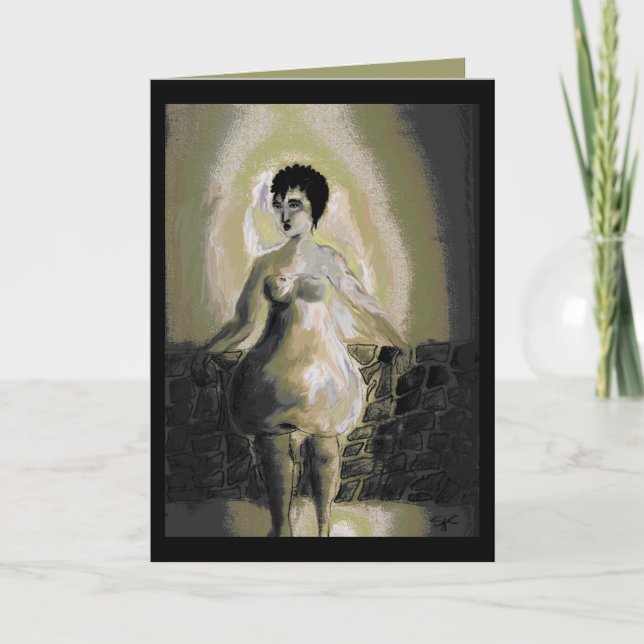 En päronformad kropp kort (Framsida)