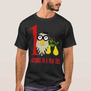 En Partridge i Pear Träd Sång 12 dagar jul T Shirt