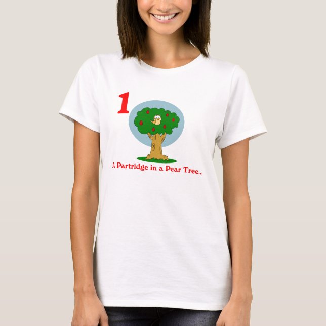 En Partridge i Pear Träd T-shirt (Framsida)