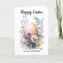 En påsk dekorativa ägg helgkort