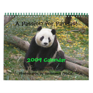 En passion för Pandas!, 2009 Calend... - Anpassad Kalender