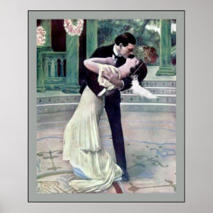 En passionerad omfamning poster