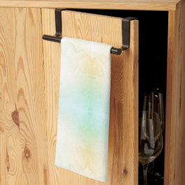 En pastell tie-dye badhandduk i mjuk blåton kökshandduk