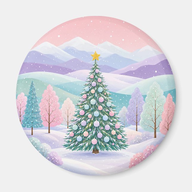 En Pastell Vinterdröm Magnet (Framsidan)